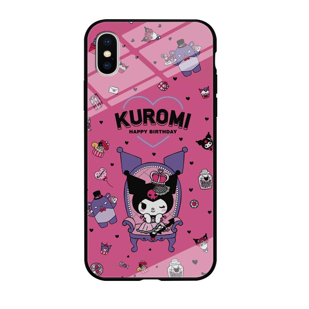 Kuromi Birthday Theme iPhone X Case-Oxvistore