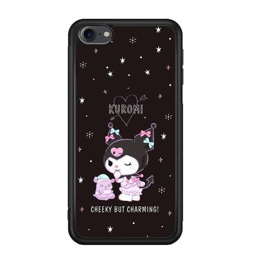 Kuromi Cheeky But Charming iPod Touch 6 Case-Rubber Black (2D Case)-Oxvistore