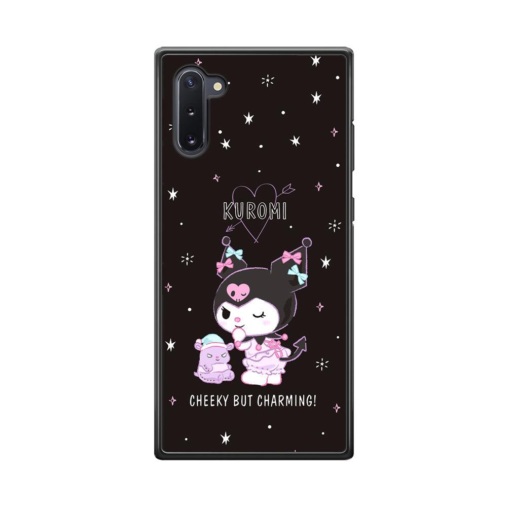 Kuromi Cheeky But Charming Samsung Galaxy Note 10 Case-Rubber Black (2D Case)-Oxvistore