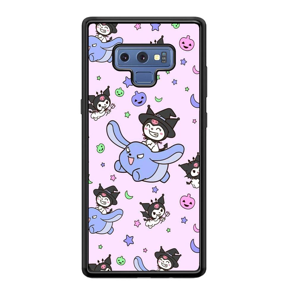 Kuromi Flying Partner Samsung Galaxy Note 9 Case-Rubber Black (2D Case)-Oxvistore