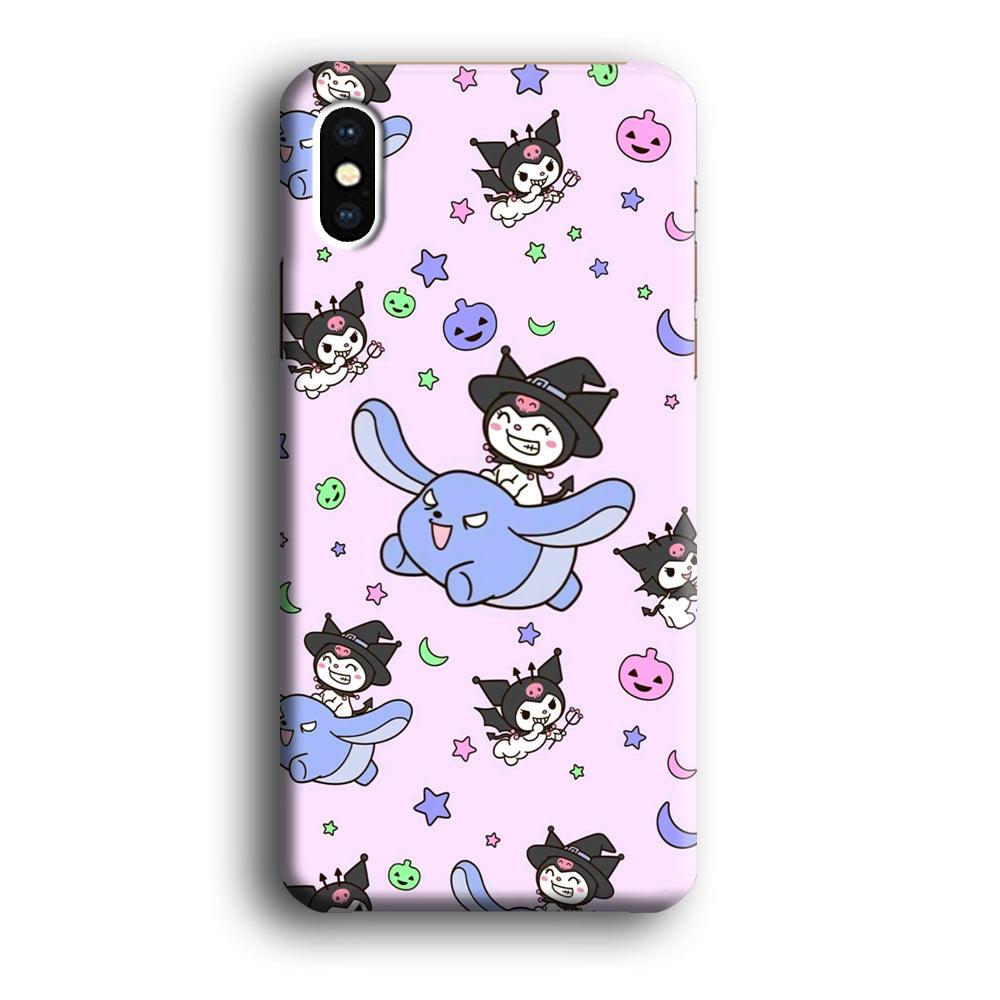 Kuromi Flying Partner iPhone X Case-Oxvistore