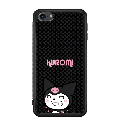 Kuromi Make The World Smile iPod Touch 6 Case-Rubber Black (2D Case)-Oxvistore