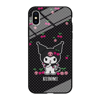 Kuromi Please Keep Silent iPhone X Case-Oxvistore