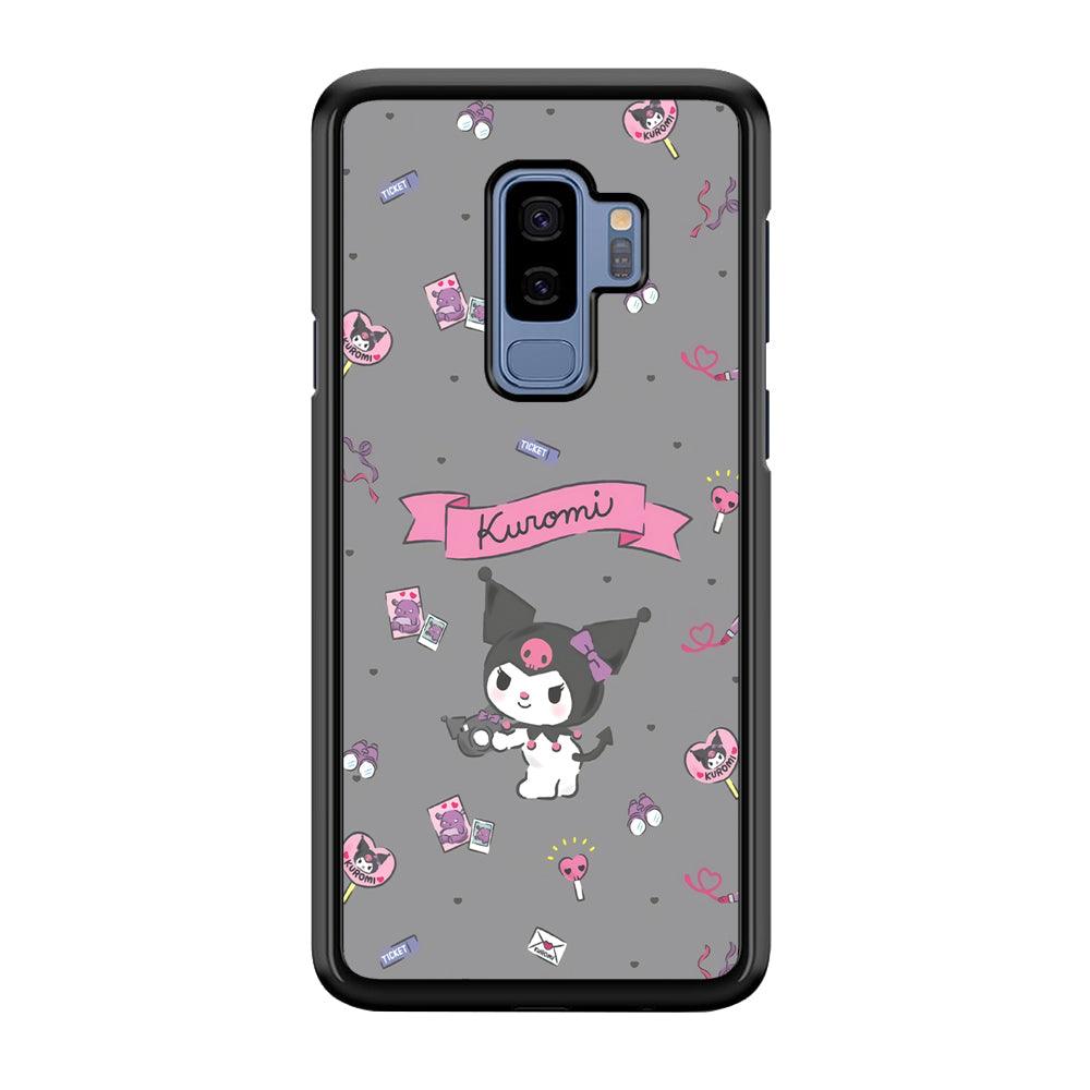 Kuromi Stage and Party Samsung Galaxy S9 Plus Case-Rubber Black (2D Case)-Oxvistore