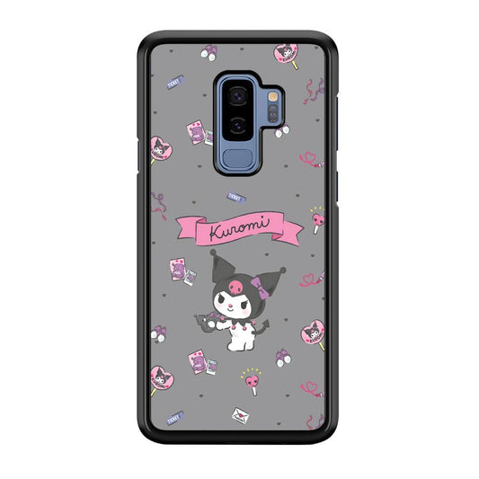 Kuromi Stage and Party Samsung Galaxy S9 Plus Case-Rubber Black (2D Case)-Oxvistore