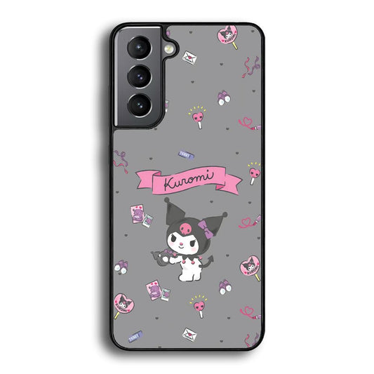 Kuromi Stage and Party Samsung Galaxy S22 Case-Rubber Black (2D Case)-Oxvistore