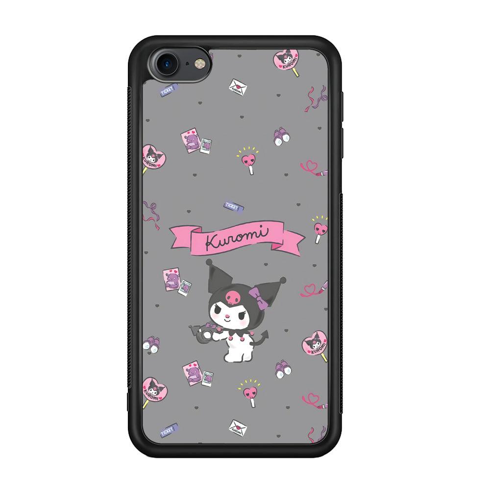 Kuromi Stage and Party iPod Touch 6 Case-Rubber Black (2D Case)-Oxvistore