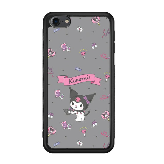 Kuromi Stage and Party iPod Touch 6 Case-Rubber Black (2D Case)-Oxvistore