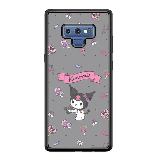 Kuromi Stage and Party Samsung Galaxy Note 9 Case-Rubber Black (2D Case)-Oxvistore