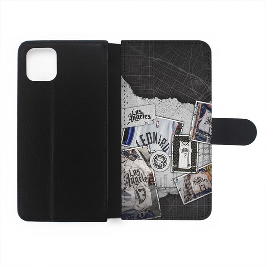 LA Clippers Jersey Flip Wallet Phone Case