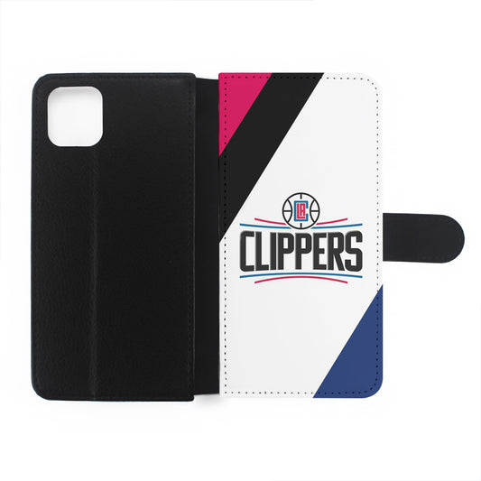 LA Clippers Logo Flip Wallet Phone Case