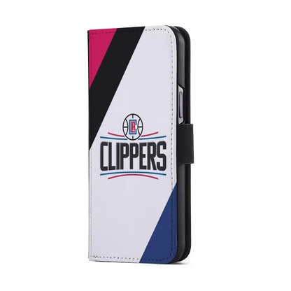 LA Clippers Logo Flip Wallet Phone Case