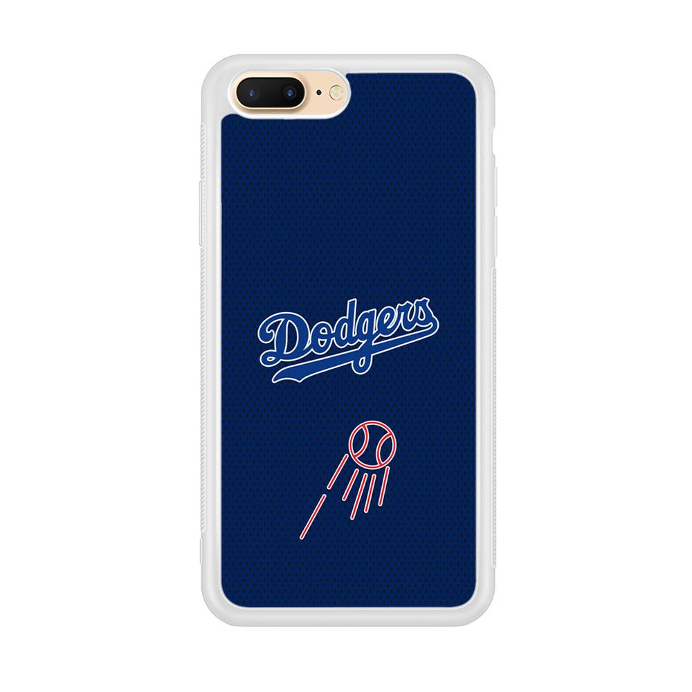 LA Dodgers Black Spot Patern iPhone 8 Plus Case-Oxvistore