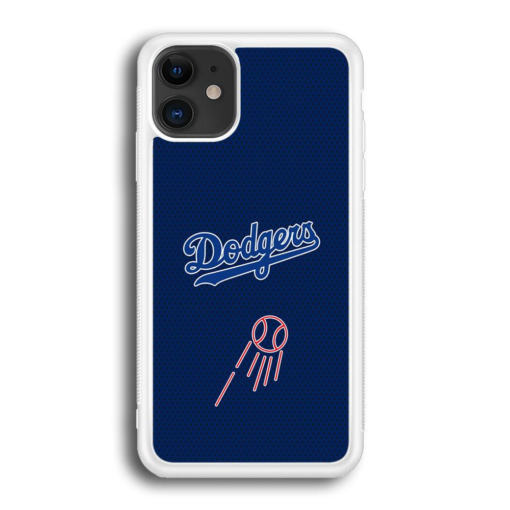 LA Dodgers Black Spot Patern iPhone 12 Case-Oxvistore