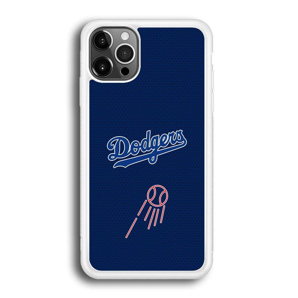 LA Dodgers Black Spot Patern iPhone 12 Pro Max Case-Oxvistore