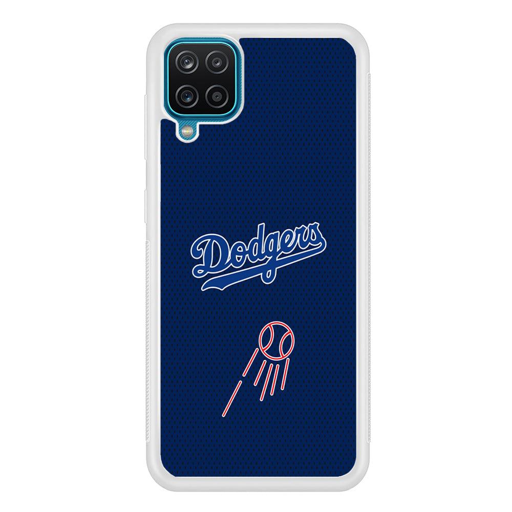 LA Dodgers Black Spot Patern Samsung Galaxy A12 Case-Oxvistore