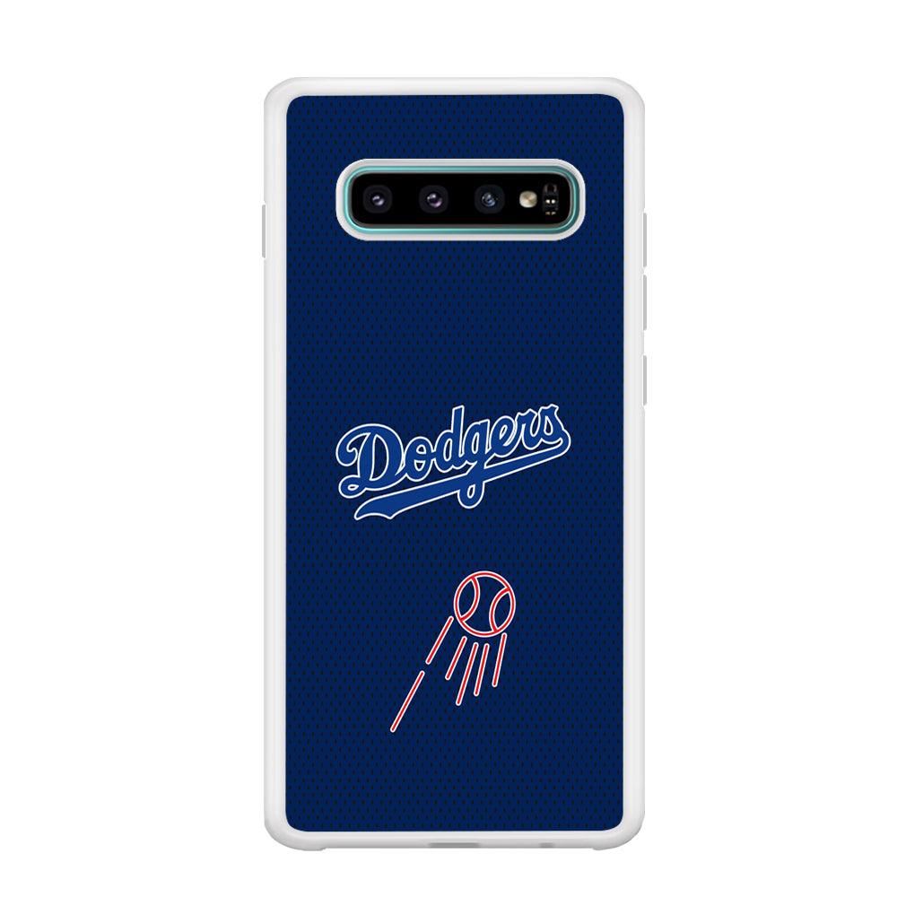 LA Dodgers Black Spot Patern Samsung Galaxy S10 Plus Case-Oxvistore