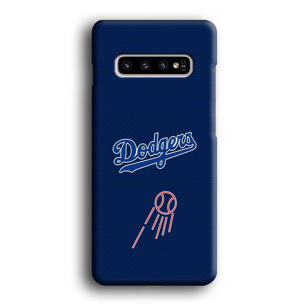 LA Dodgers Black Spot Patern Samsung Galaxy S10 Plus Case-Oxvistore