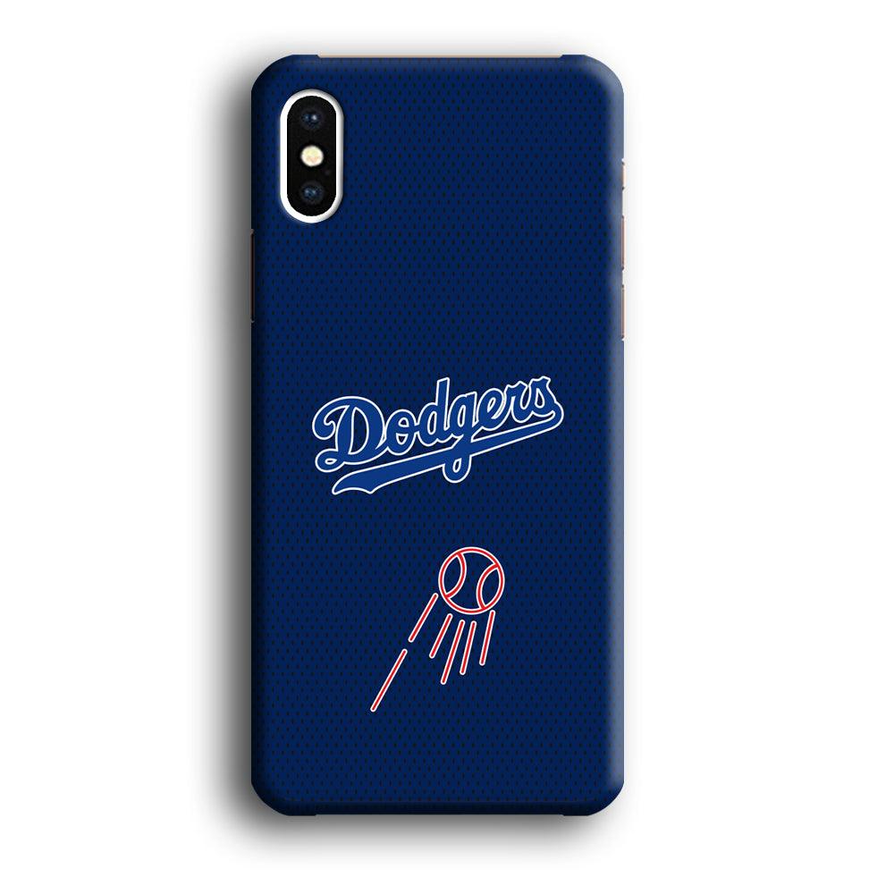 LA Dodgers Black Spot Patern iPhone X Case-Oxvistore