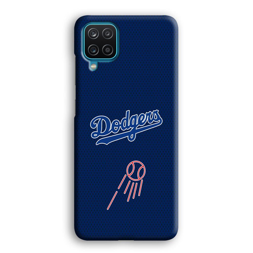 LA Dodgers Black Spot Patern Samsung Galaxy A12 Case-Oxvistore