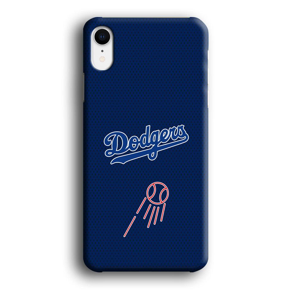 LA Dodgers Black Spot Patern iPhone XR Case-Oxvistore