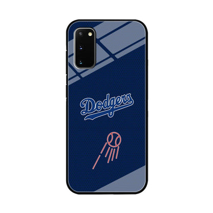 LA Dodgers Black Spot Patern Samsung Galaxy S20 Case-Oxvistore