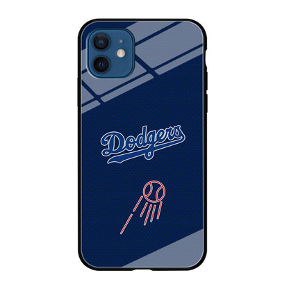 LA Dodgers Black Spot Patern iPhone 12 Case-Oxvistore