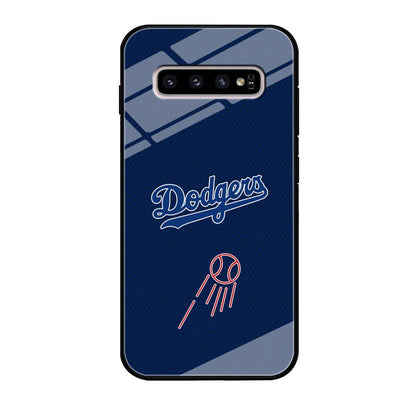 LA Dodgers Black Spot Patern Samsung Galaxy S10 Plus Case-Oxvistore