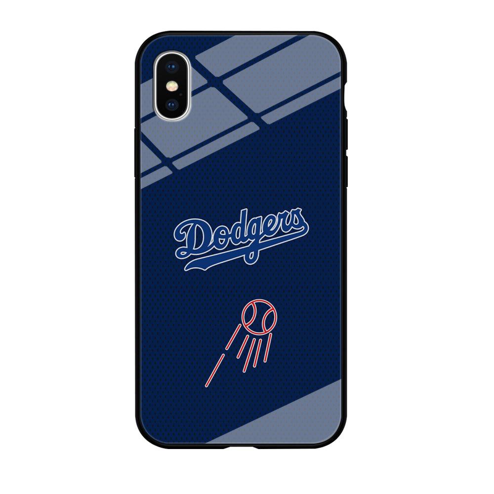 LA Dodgers Black Spot Patern iPhone X Case-Oxvistore