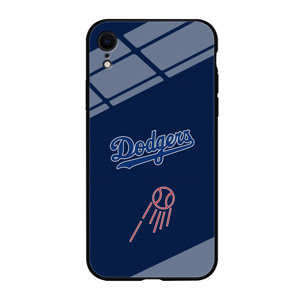 LA Dodgers Black Spot Patern iPhone XR Case-Oxvistore