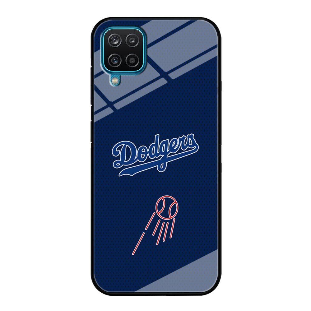 LA Dodgers Black Spot Patern Samsung Galaxy A12 Case-Oxvistore