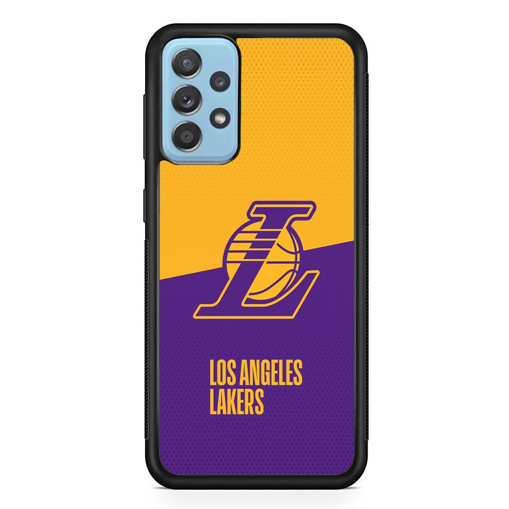 LA Lakers Handheld The Victory Samsung Galaxy A72 Case-Rubber Black (2D Case)-Oxvistore
