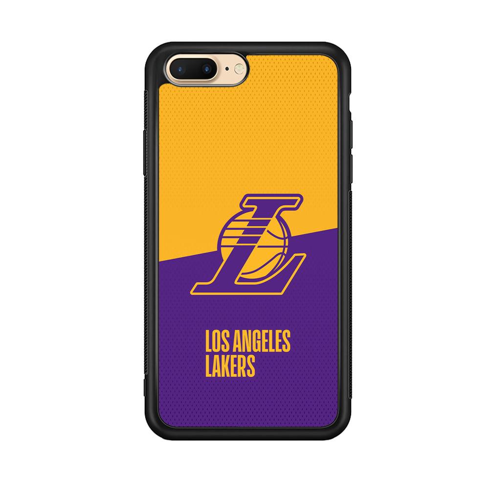 LA Lakers Handheld The Victory iPhone 7 Plus Case-Rubber Black (2D Case)-Oxvistore