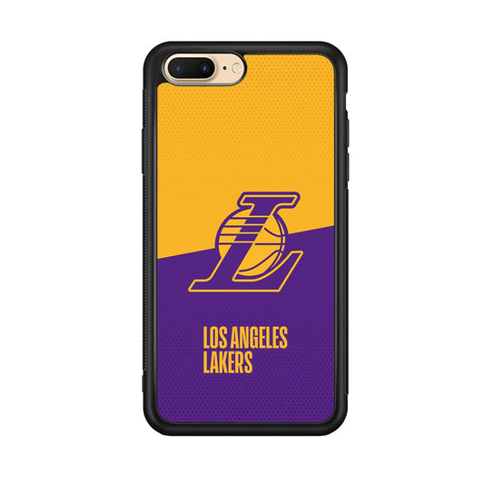 LA Lakers Handheld The Victory iPhone 7 Plus Case-Rubber Black (2D Case)-Oxvistore