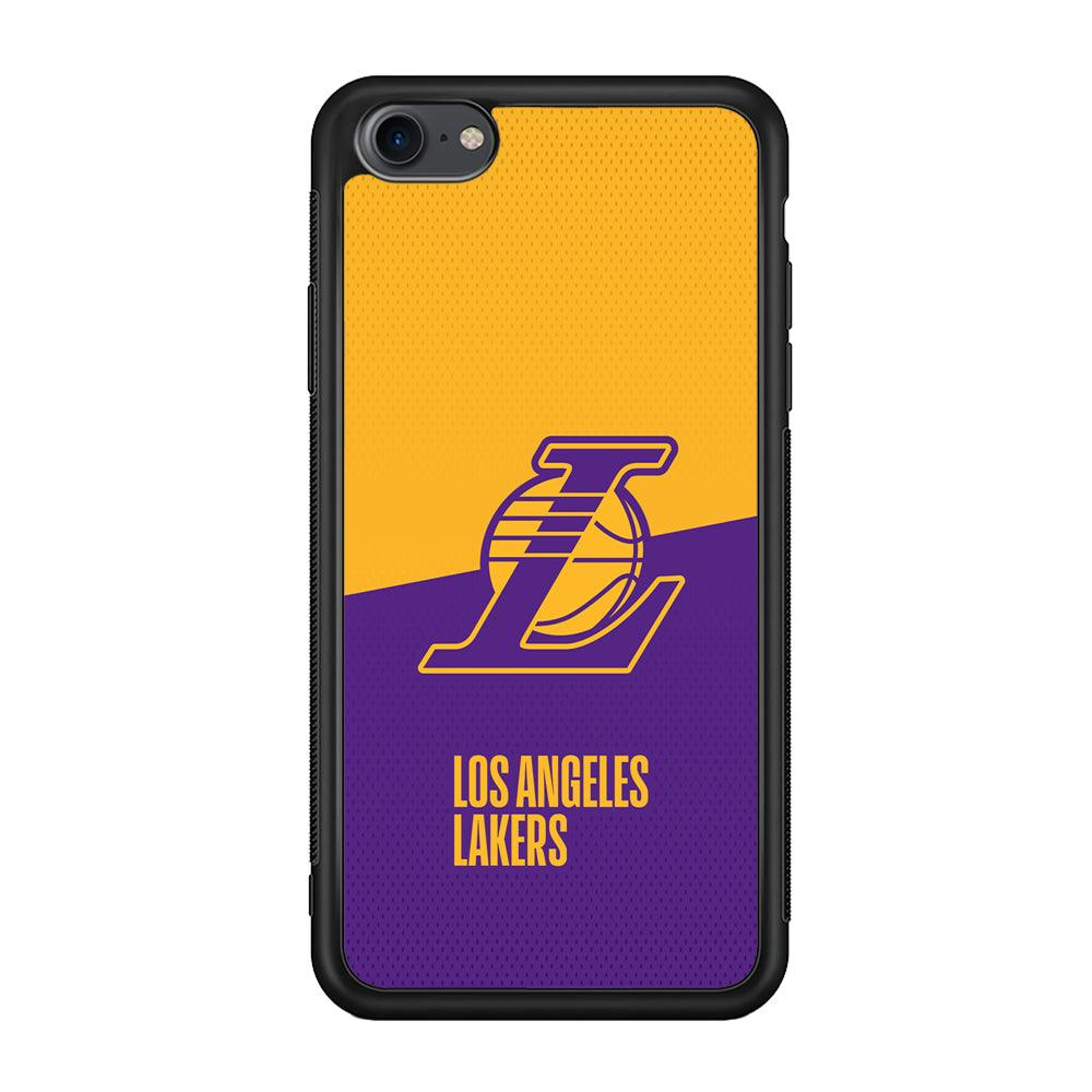 LA Lakers Handheld The Victory iPhone 7 Case-Rubber Black (2D Case)-Oxvistore