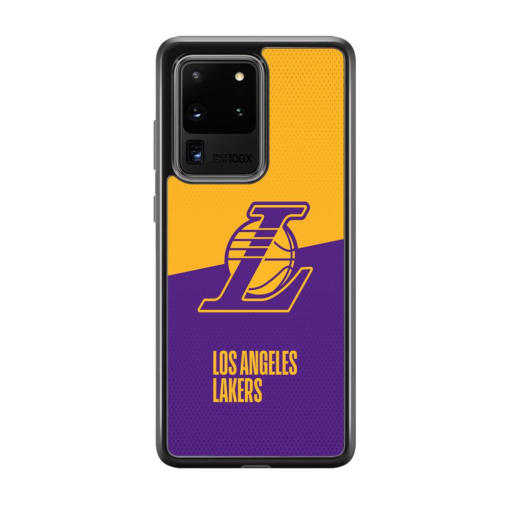 LA Lakers Handheld The Victory Samsung Galaxy S20 Ultra Case-Rubber Black (2D Case)-Oxvistore