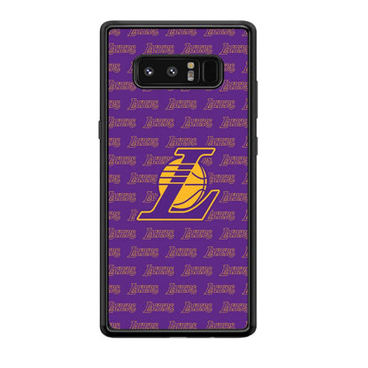 LA Lakers Neat Pattern Samsung Galaxy Note 8 Case-Oxvistore