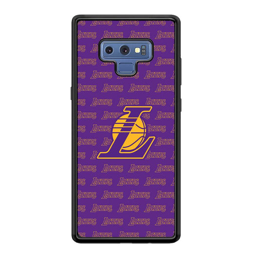 LA Lakers Neat Pattern Samsung Galaxy Note 9 Case-Oxvistore