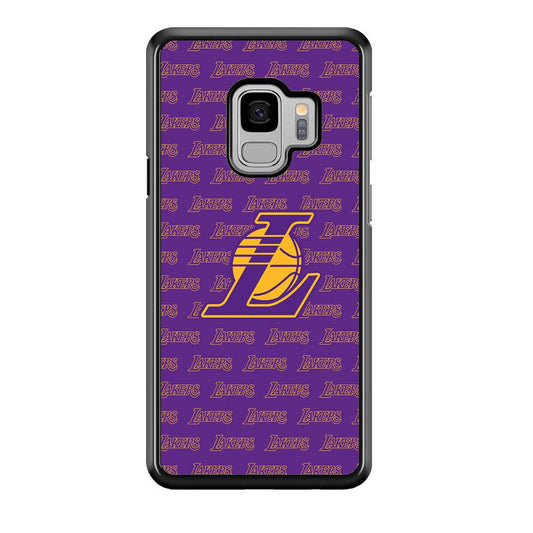 LA Lakers Neat Pattern Samsung Galaxy S9 Case-Oxvistore