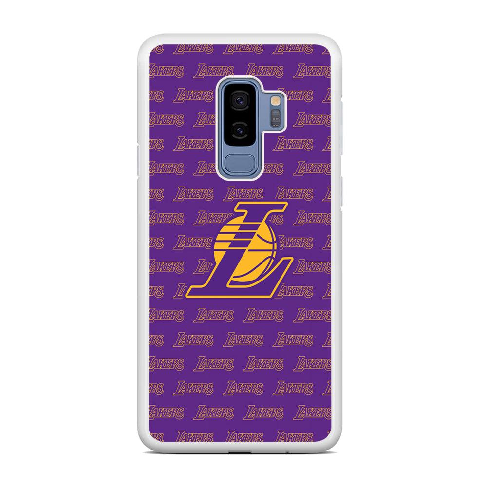 LA Lakers Neat Pattern Samsung Galaxy S9 Plus Case-Oxvistore