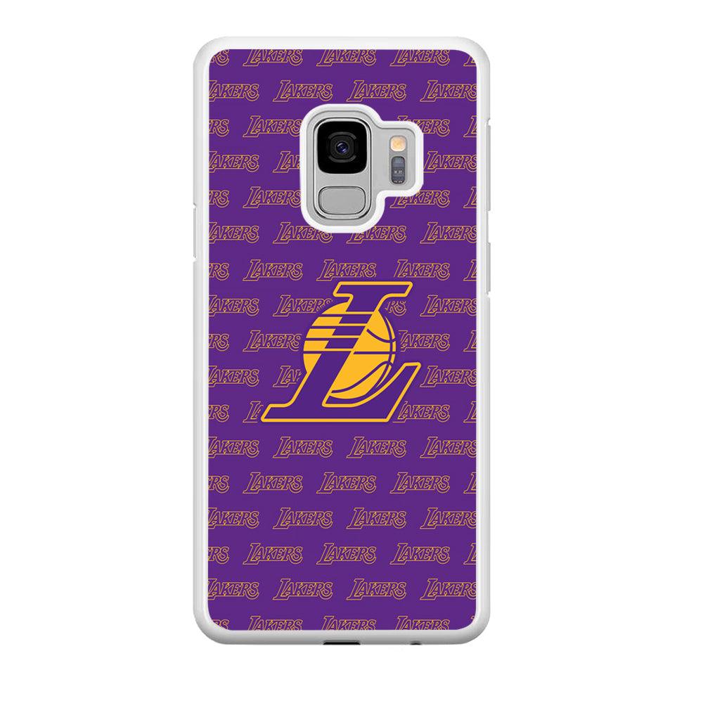 LA Lakers Neat Pattern Samsung Galaxy S9 Case-Oxvistore