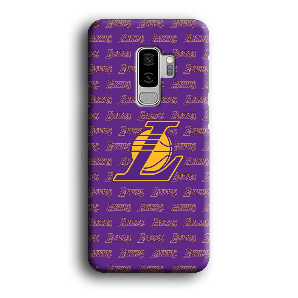 LA Lakers Neat Pattern Samsung Galaxy S9 Plus Case-Oxvistore