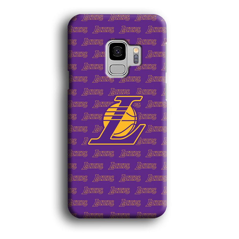 LA Lakers Neat Pattern Samsung Galaxy S9 Case-Oxvistore