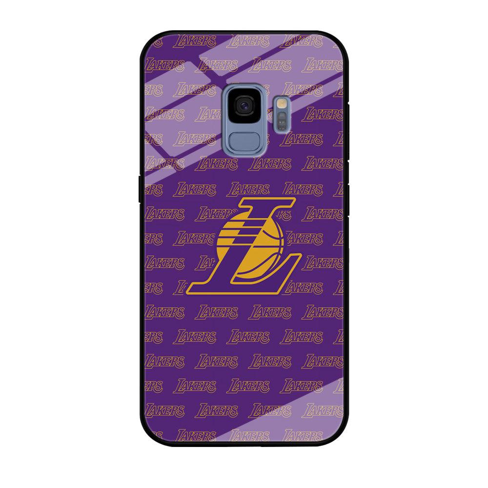 LA Lakers Neat Pattern Samsung Galaxy S9 Case-Oxvistore