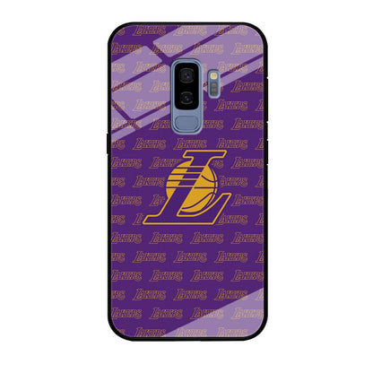 LA Lakers Neat Pattern Samsung Galaxy S9 Plus Case-Oxvistore