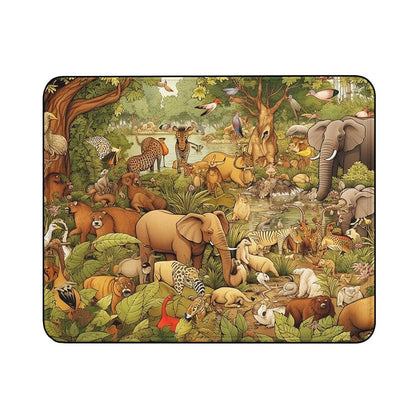 Large Jungle With Animals Mouse Pads-18x21 CM-Oxvistore