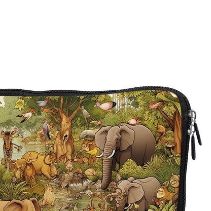 Large Jungle With Animals Laptop Sleeve Protective Cover