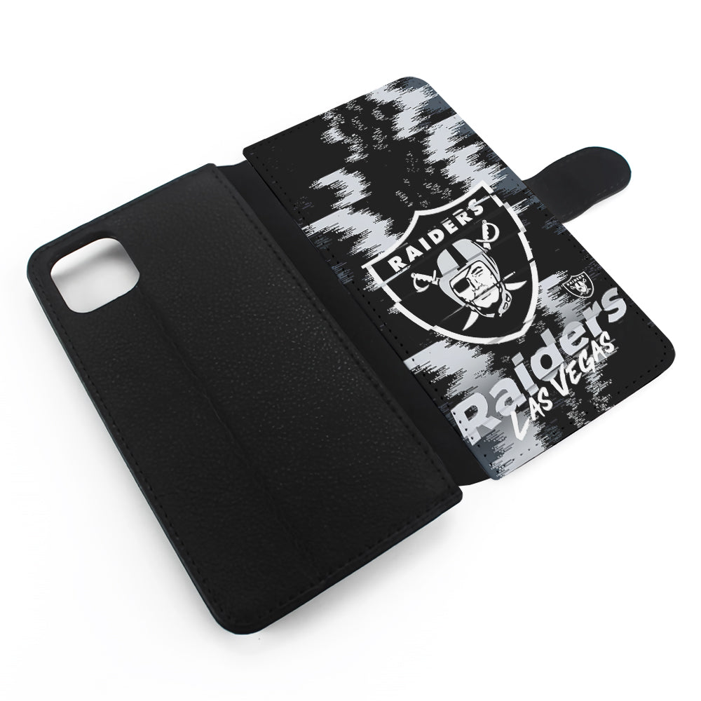 Las Vegas Raiders Abstract Color Flip Wallet Phone Case