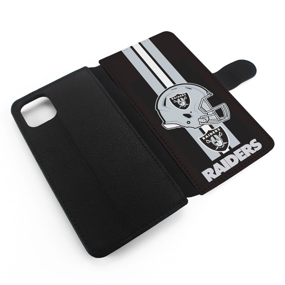 Las Vegas Raiders Helmet Flip Wallet Phone Case