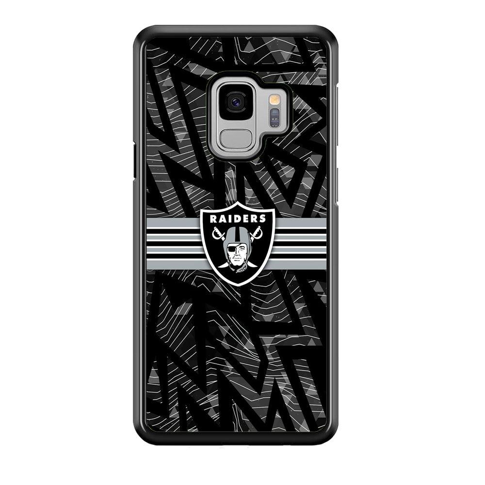 Las Vegas Raiders Raiders Black Shape Contour Samsung Galaxy S9 Case-Oxvistore